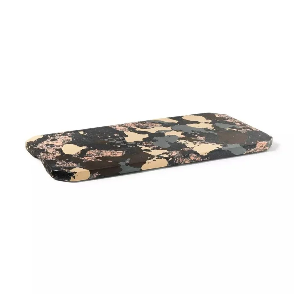 DVF for Target Neutral Marble Stone Cheese Serving Platter Diane Von Furstenberg